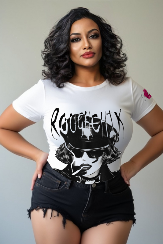 Roughchik Logo Women's T-shirt - White