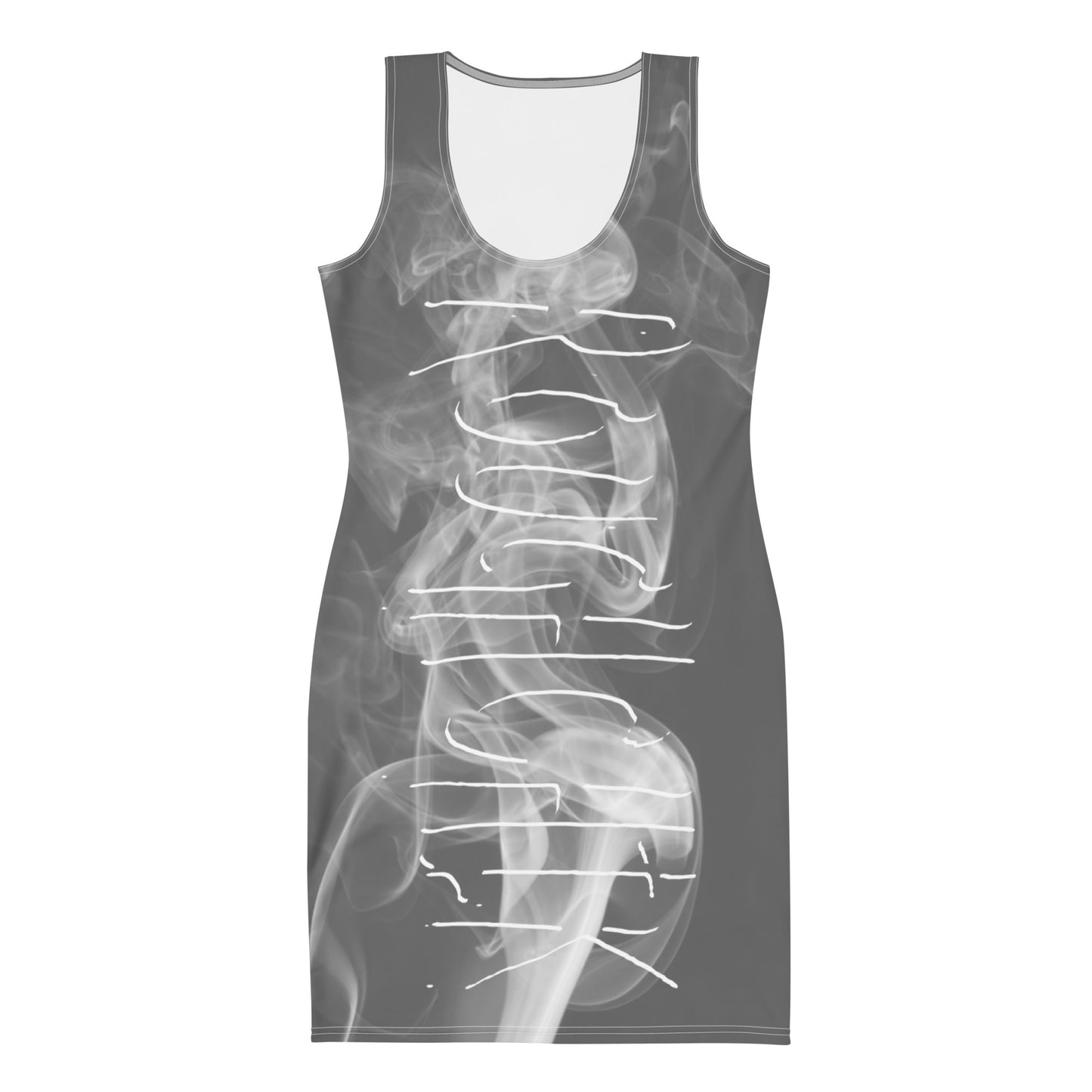 ALL SMOKE TOO! Bodycon dress - SILVER