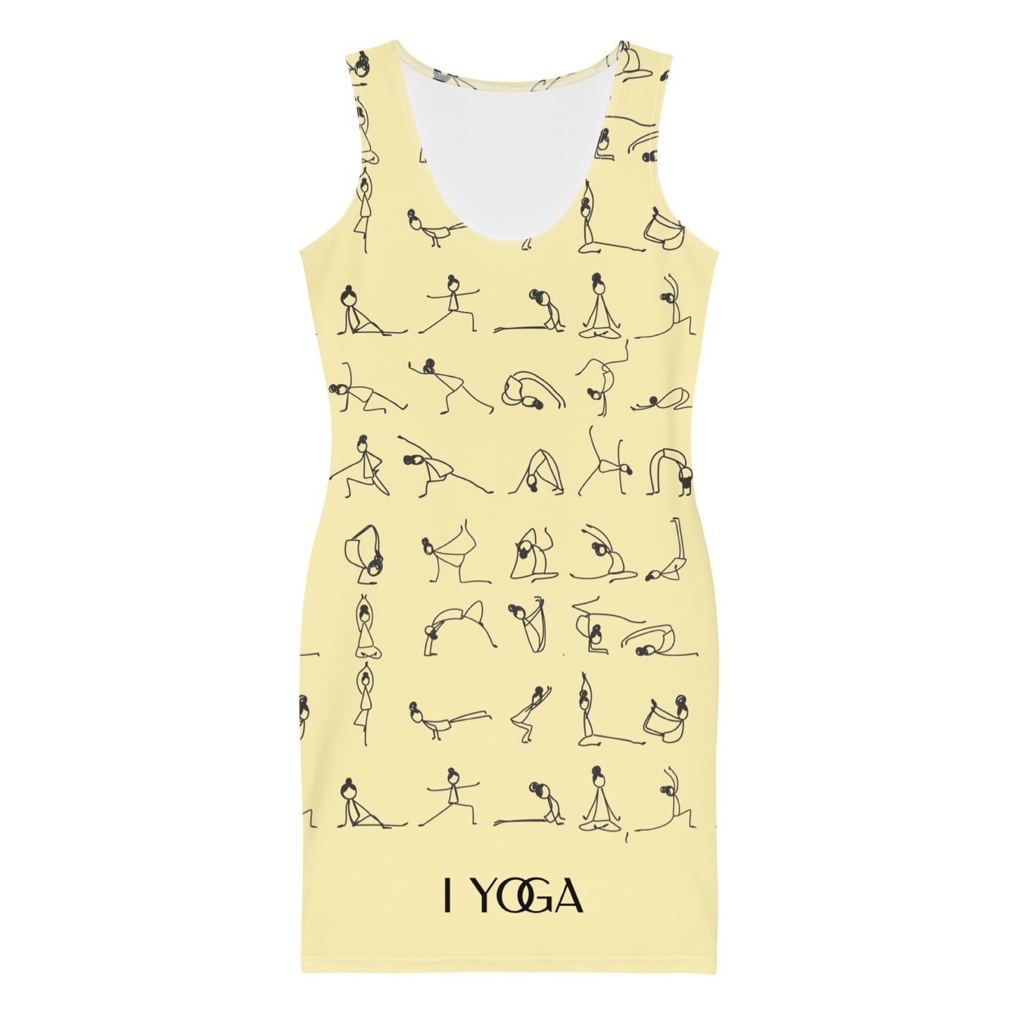 I YOGA Bodycon dress - BANANA