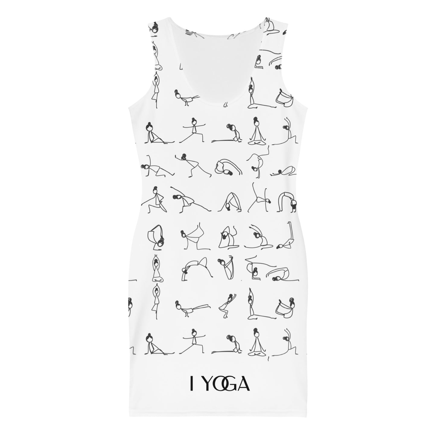 I YOGA Bodycon dress - BLANCO