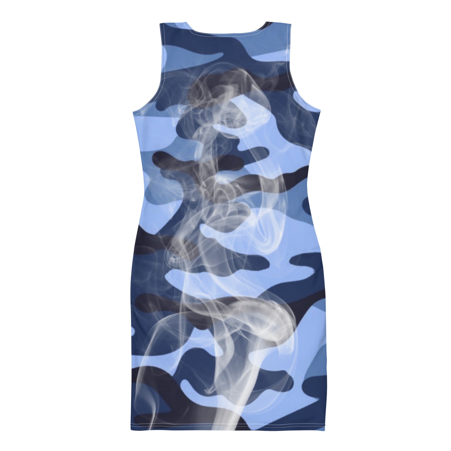ALL SMOKE TOO! Fitted Dress - BLUE CAMO