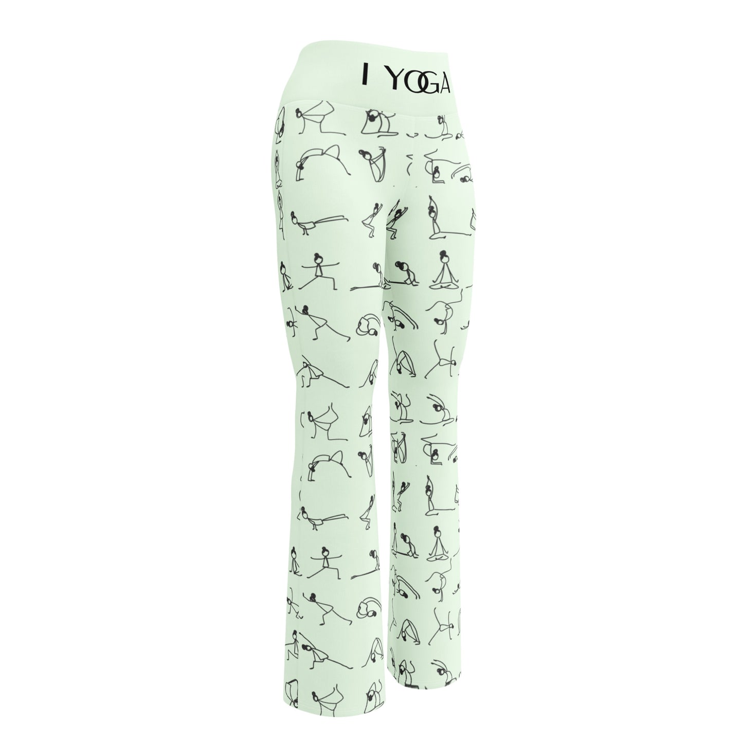 I YOGA Flare leggings - HONEYDEW