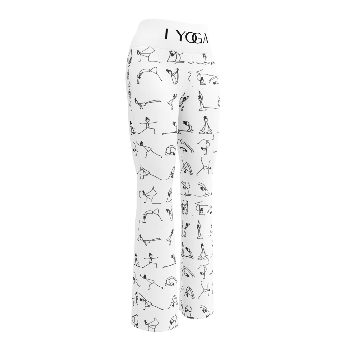 I YOGA Flare leggings - BLANCO