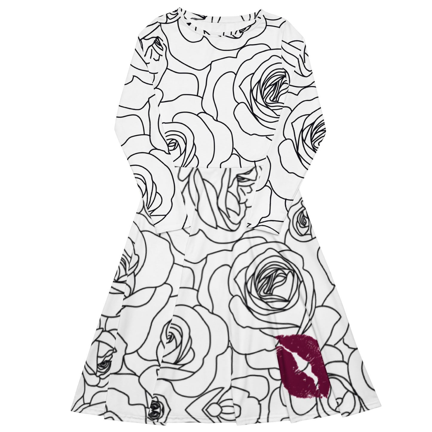 KISSED BY A ROSE Midi Dress