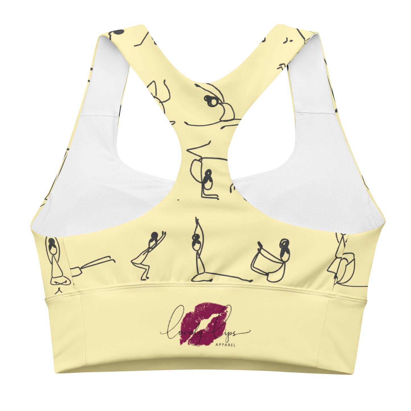 I YOGA Longline sports bra - BANANA
