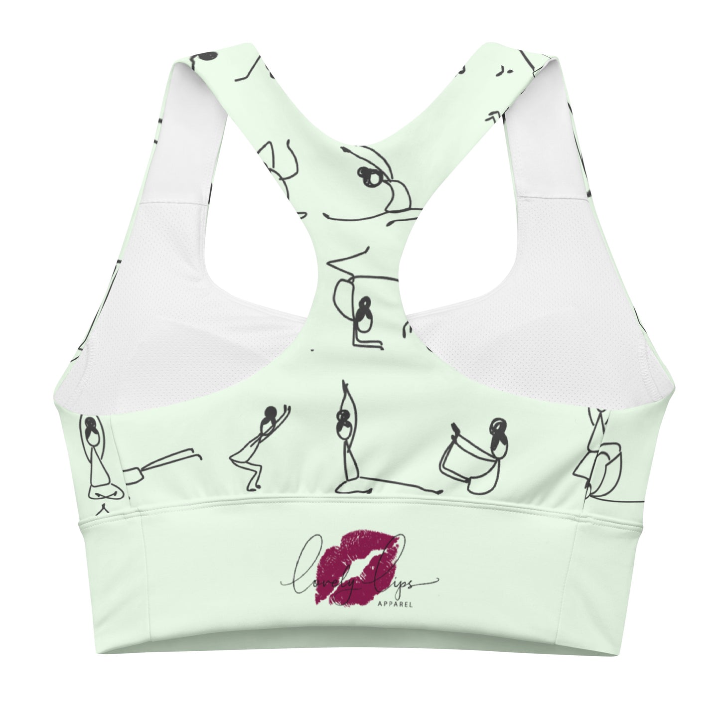 I YOGA Longline sports bra - HONEYDEW