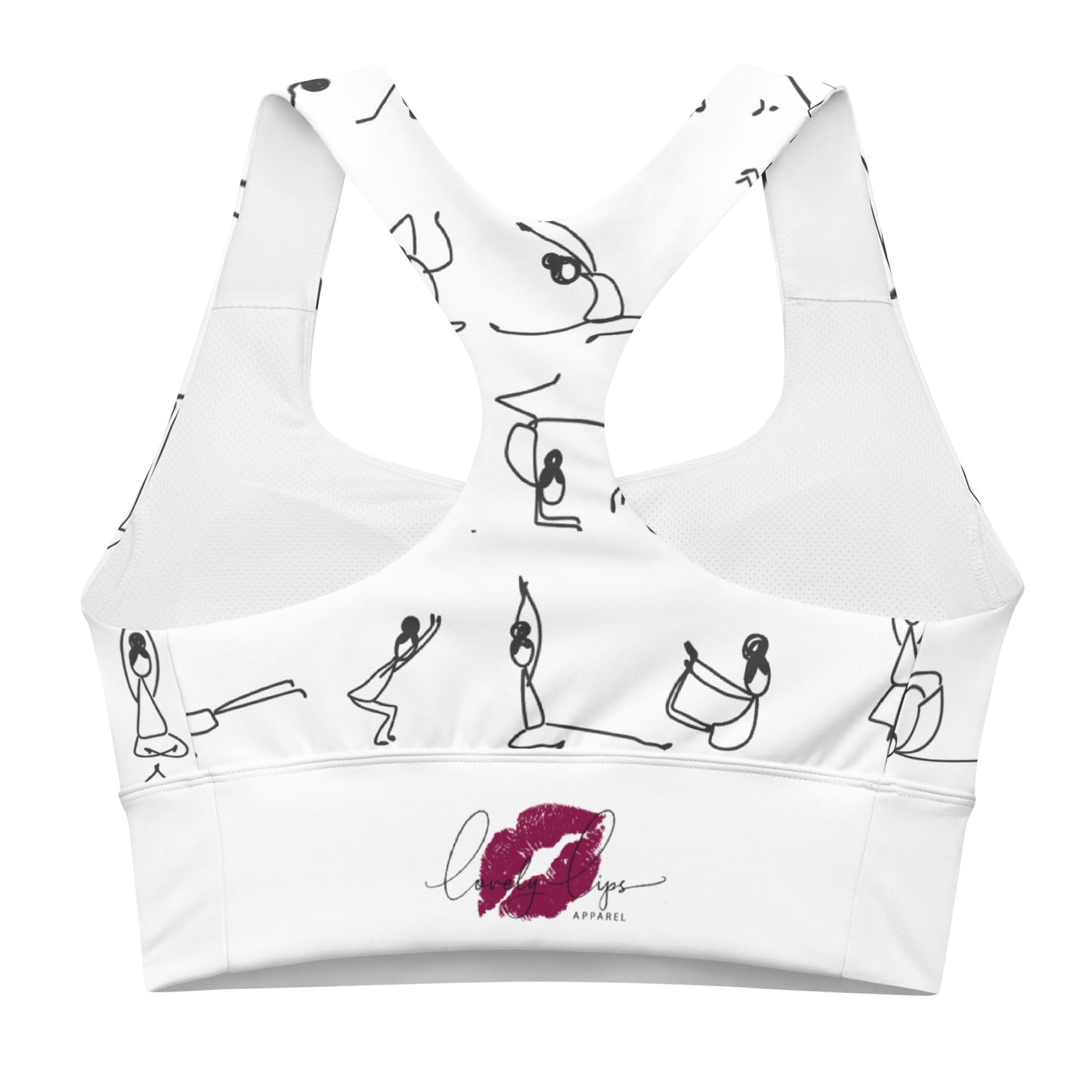 I YOGA Longline sports bra - BLANCO