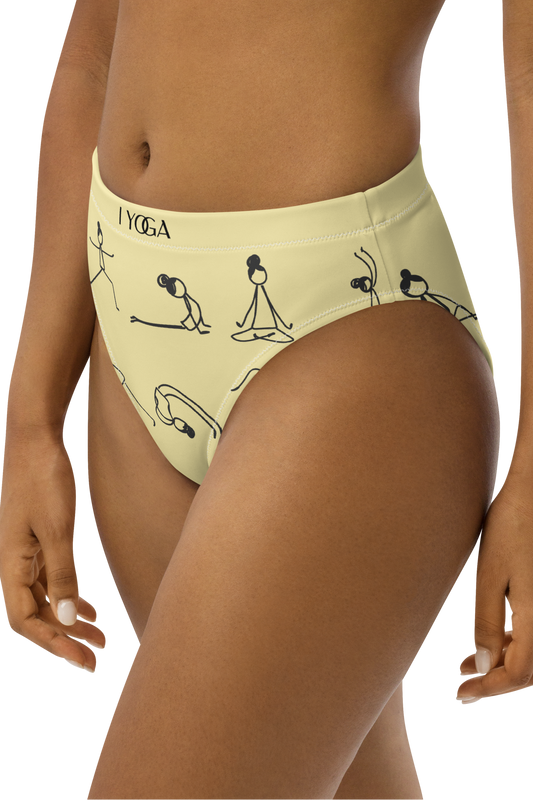 IYOGA high-waisted bikini bottom - BANANA