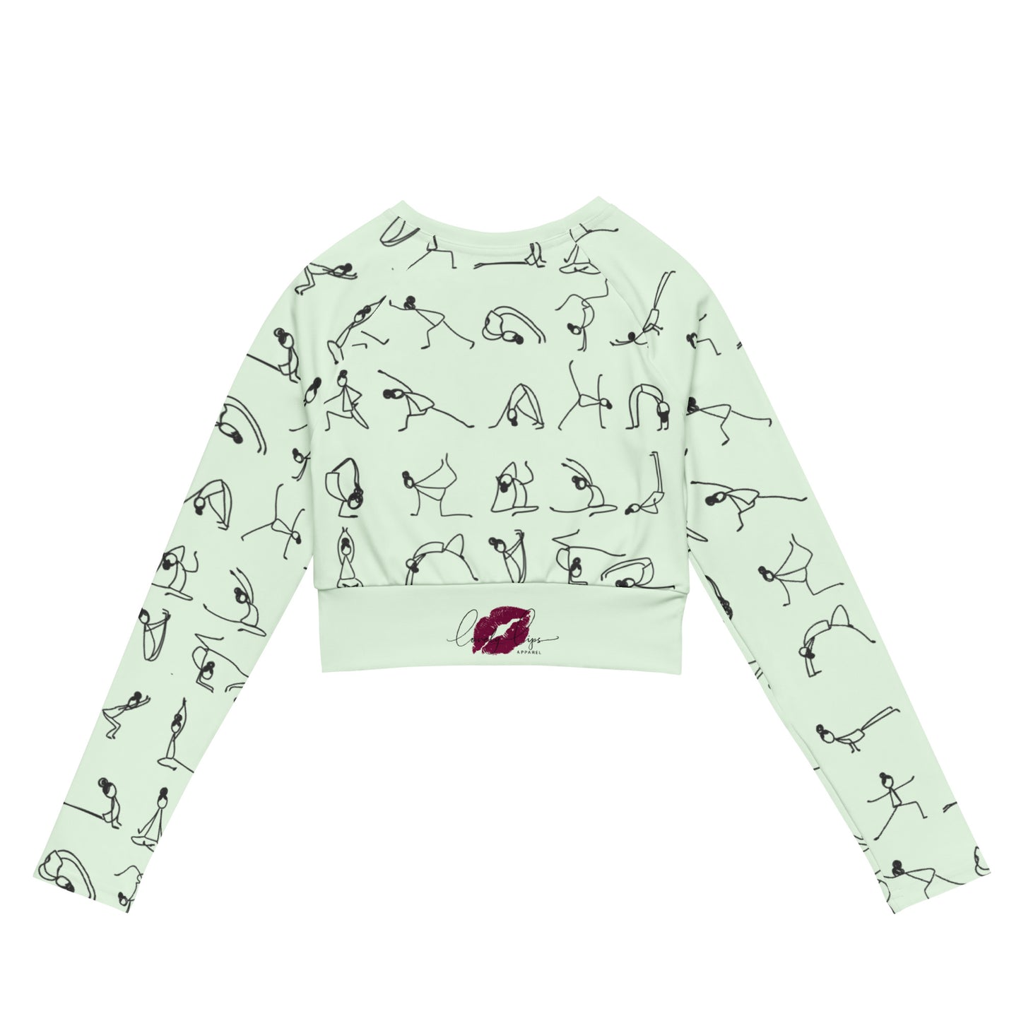 I YOGA long-sleeve crop top - HONEYDEW