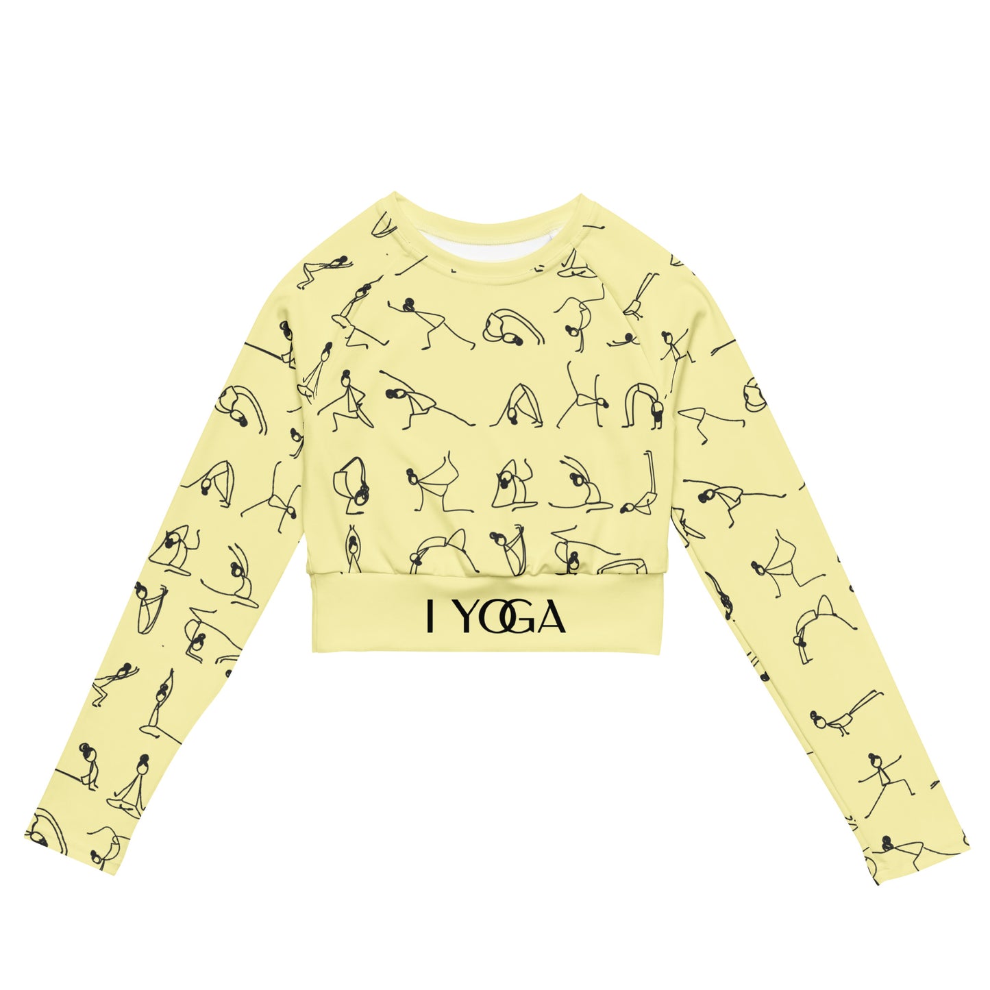 I YOGA long-sleeve crop top - BANANA