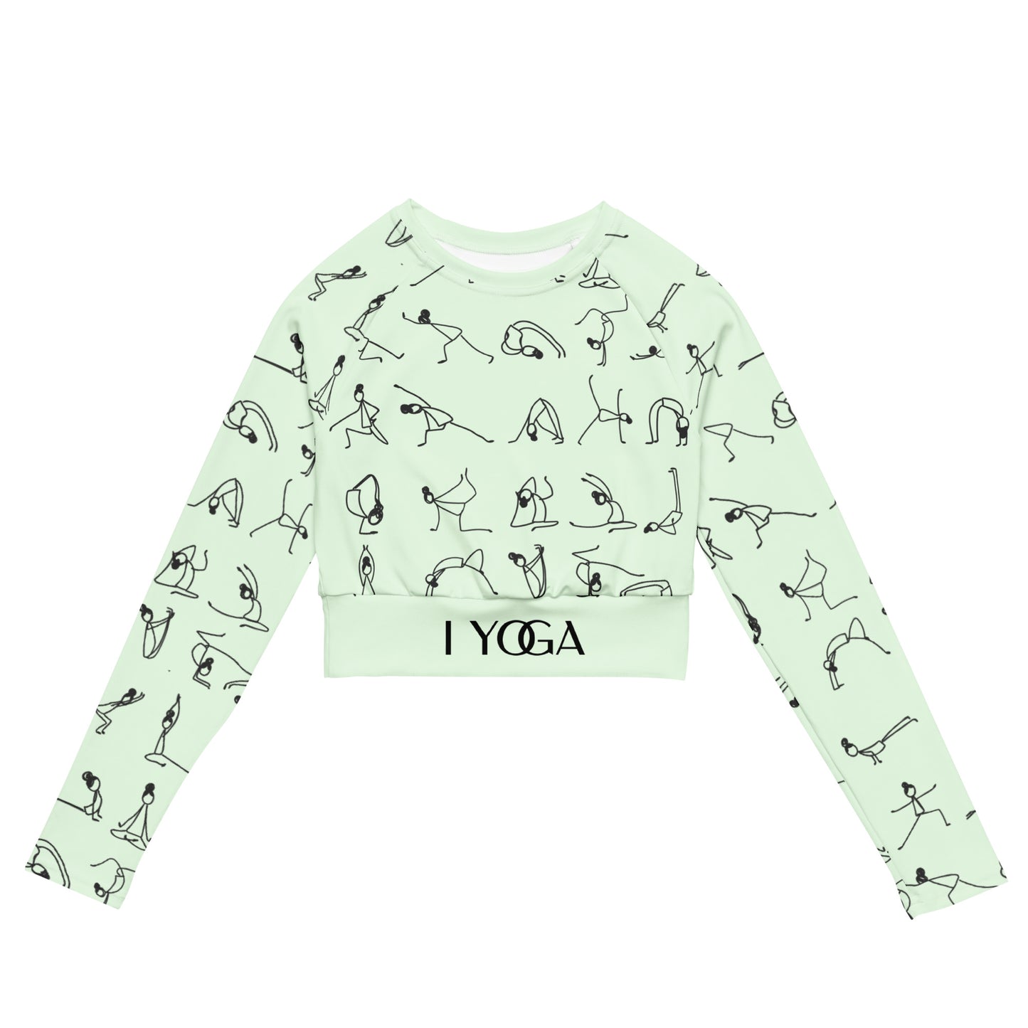 I YOGA long-sleeve crop top - HONEYDEW