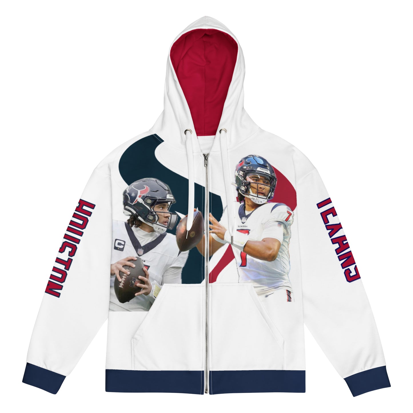 CJ Unisex zip hoodie - WHITE