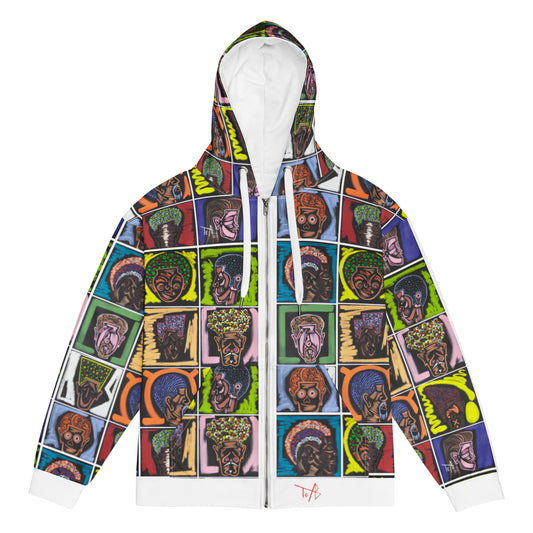 MASKED MARAUDERS zip hoodie - WHITE