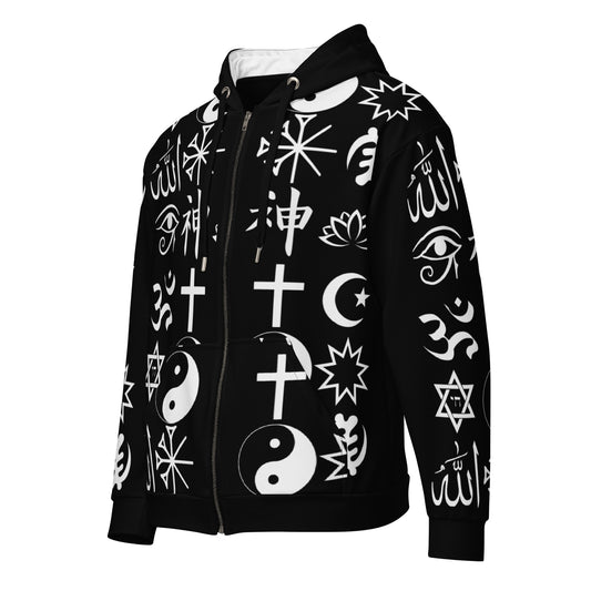 GOD - In Every Way Unisex zip hoodie - Black