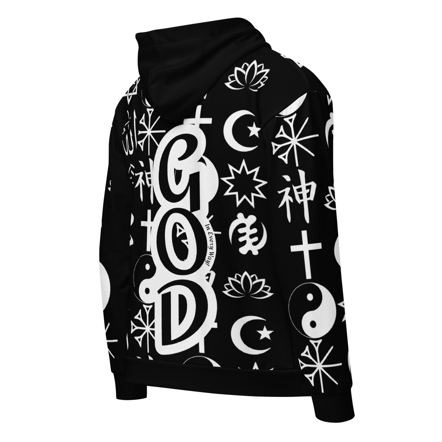 GOD - In Every Way Unisex zip hoodie - Black