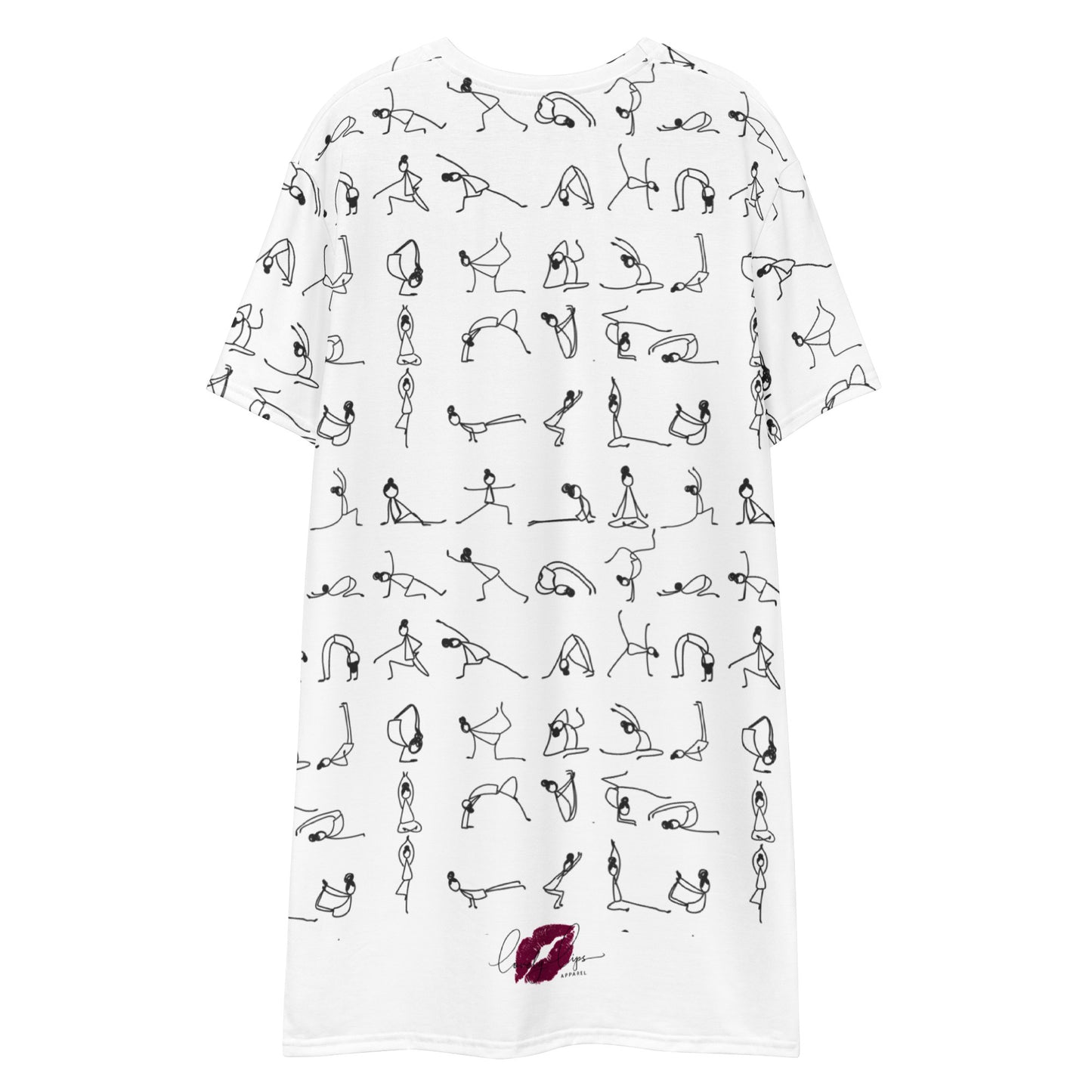 I YOGA T-shirt dress - BLANCO