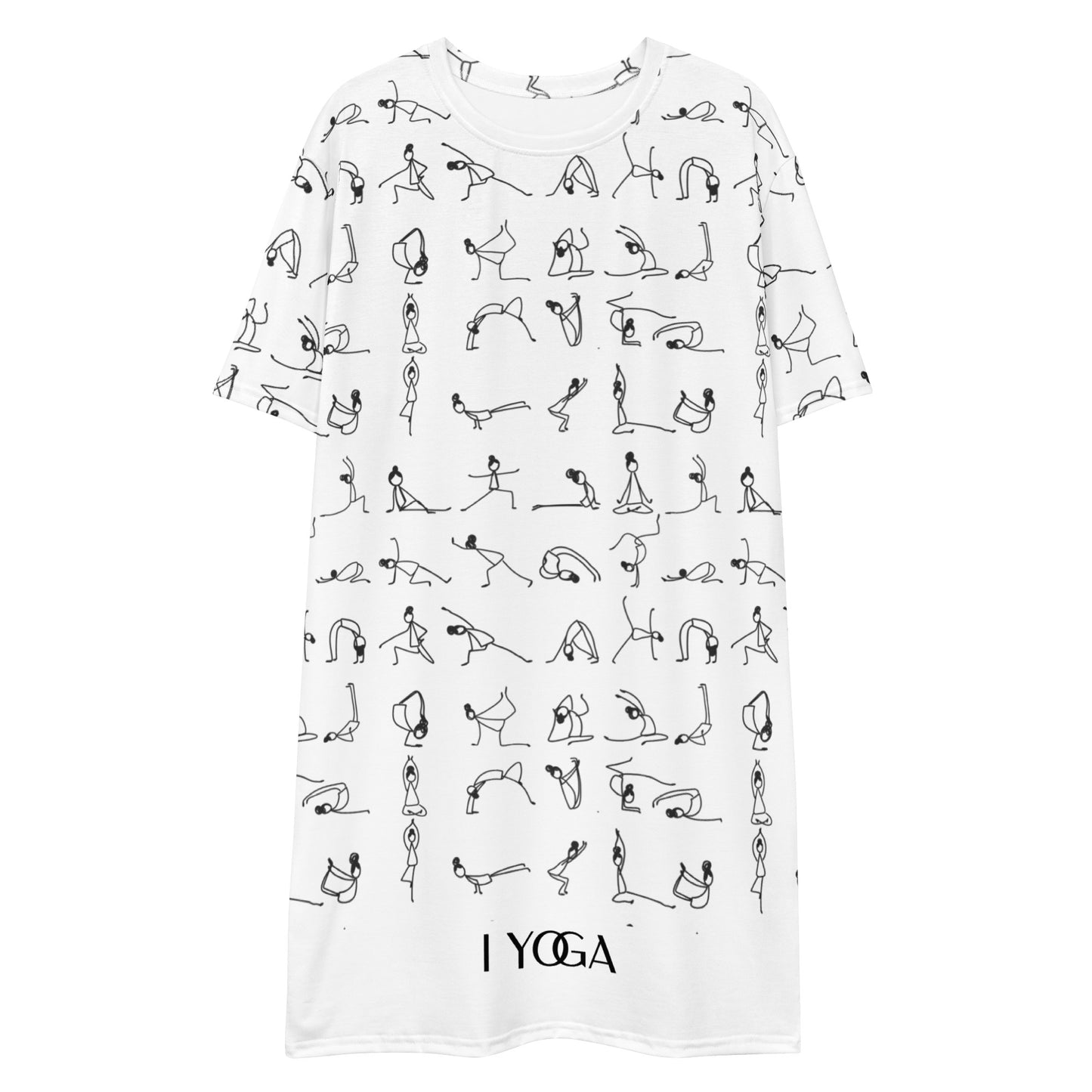 I YOGA T-shirt dress - BLANCO