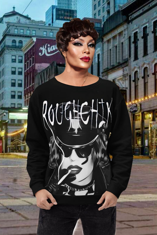 ROUGHCHIK LOGO Sweatshirt - BLACK