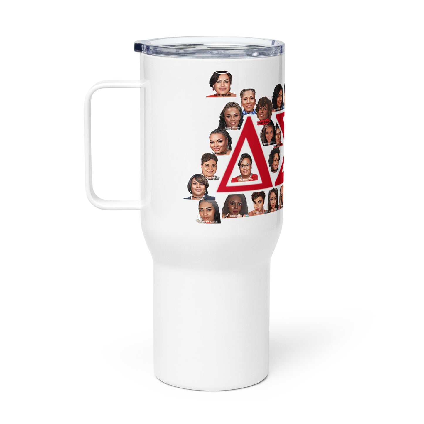 DST16 Travel mug with a handle