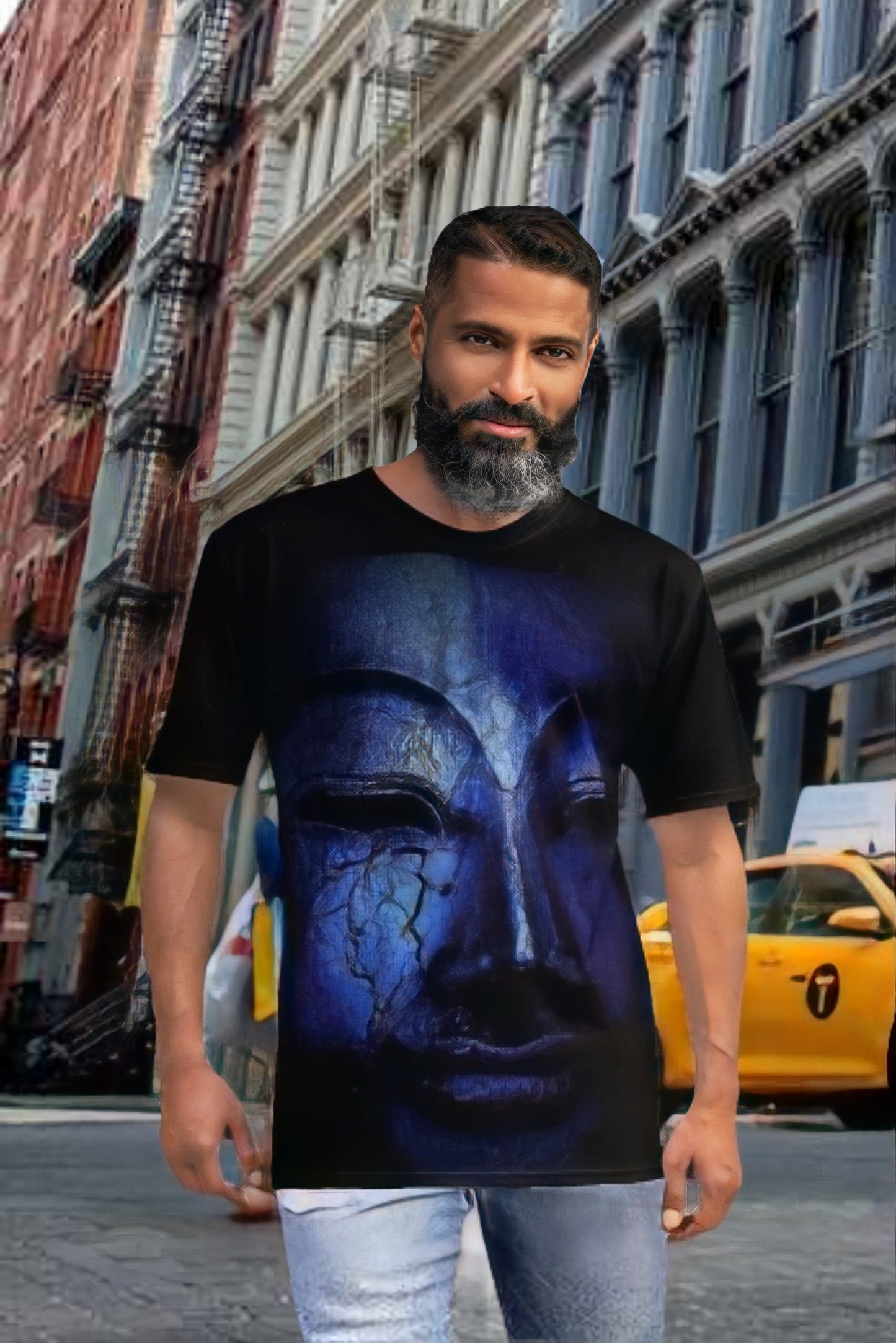 Nichiren Daishonin Unisex T-shirt - Blue