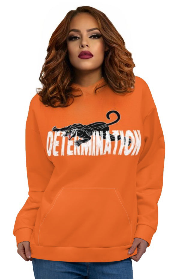 DETERMINATION Unisex Hoodie - ORANGE