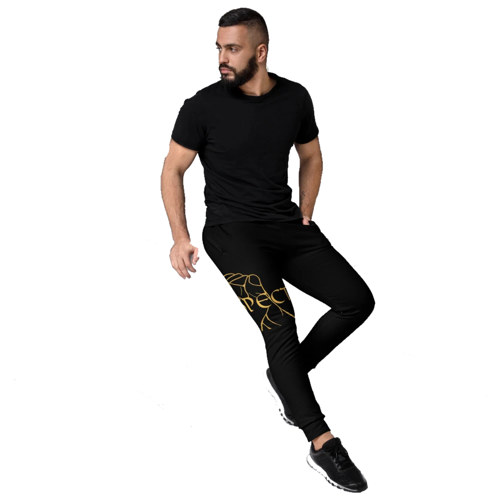 RESPECT Men's Joggers - BLACK w/GOLD