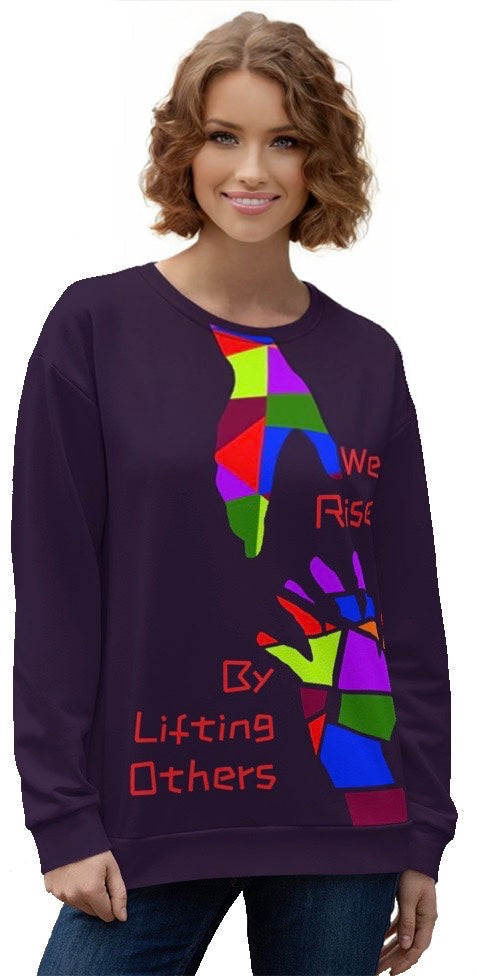 WE RISE Unisex Sweatshirt - EGGPLANT