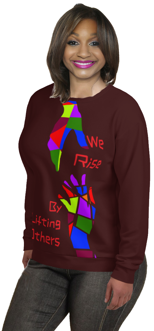 WE RISE Unisex Sweatshirt - OXBLOOD