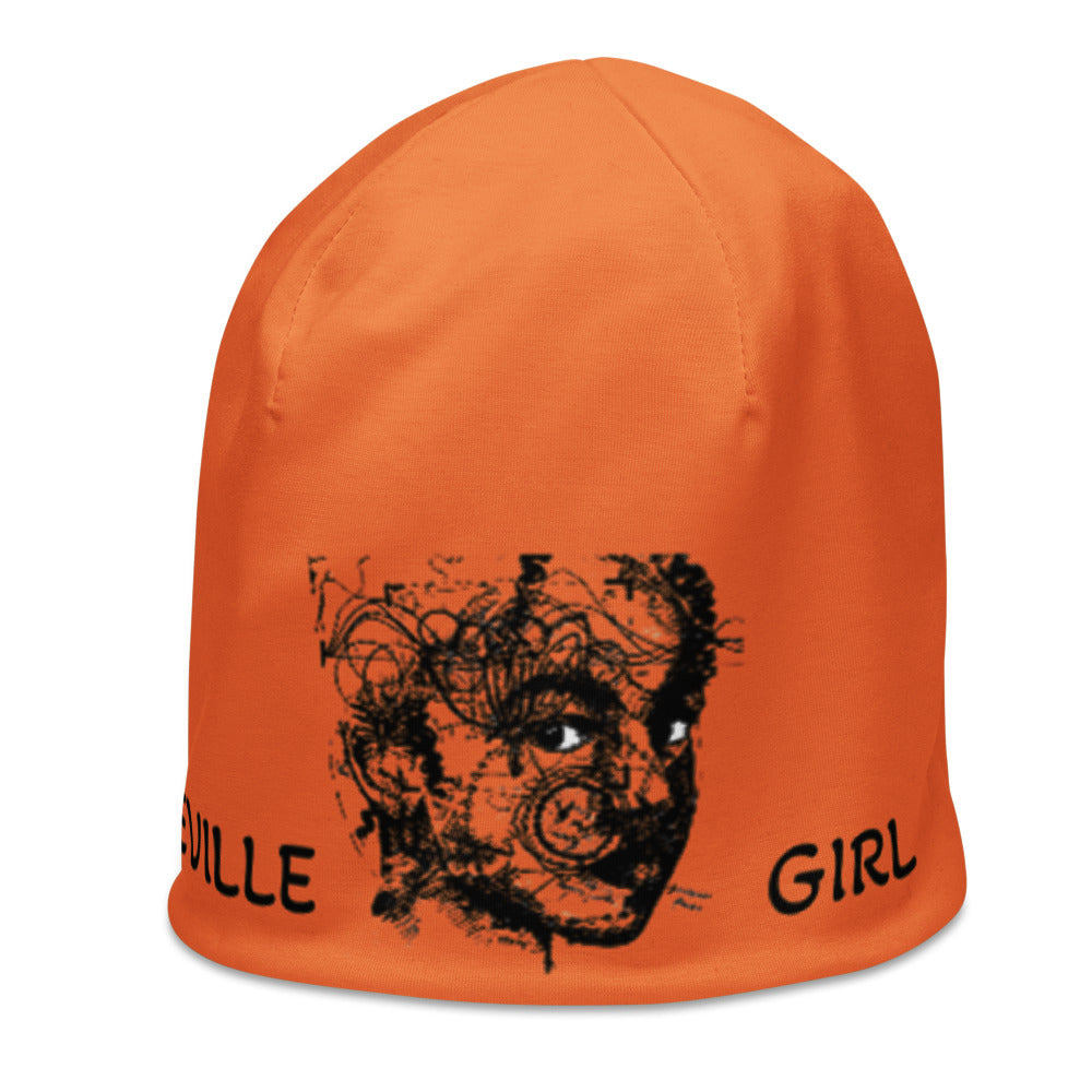 Bronzeville Girl Beanie - Orange