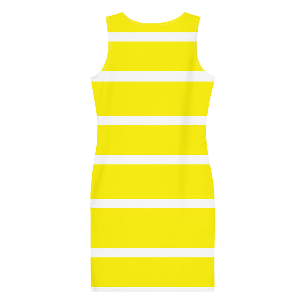 Bold Stripe Dress - Yellow