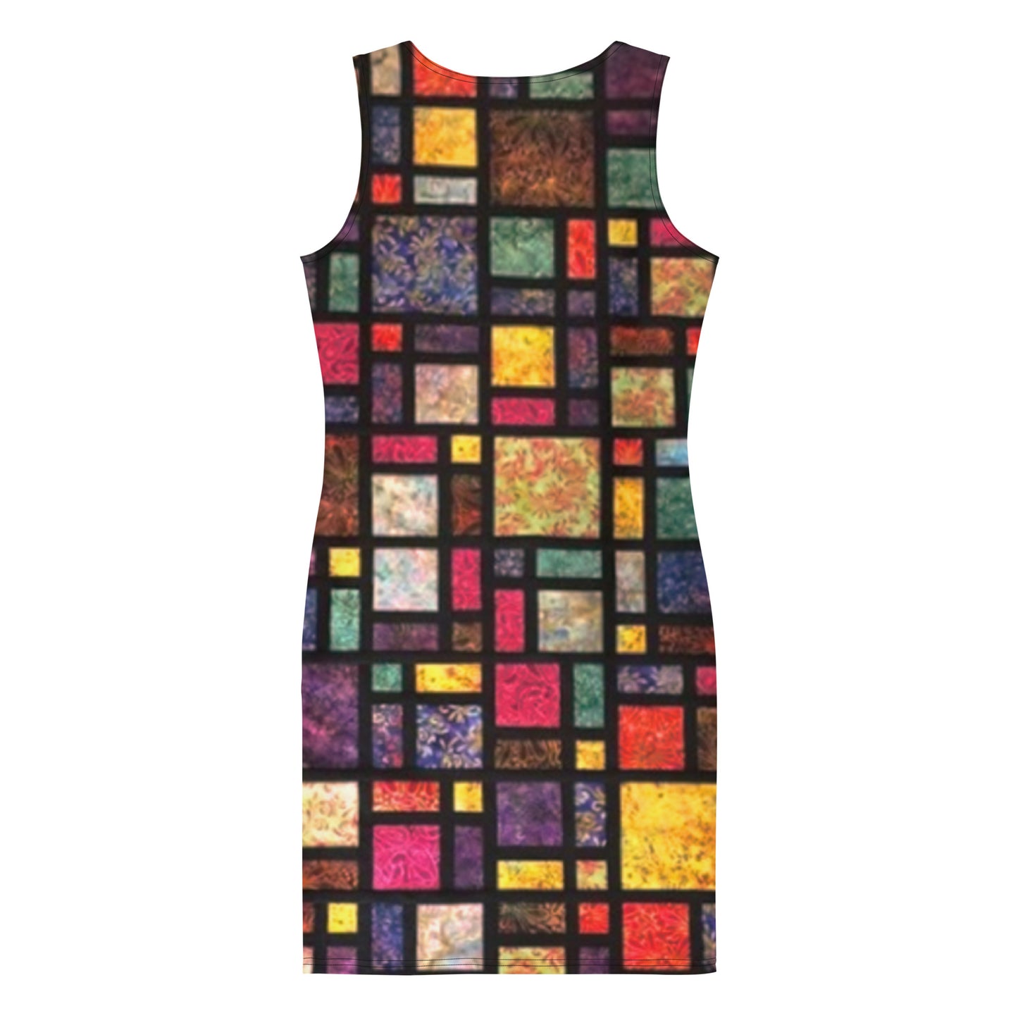 STAINED GLASS Fitted Dress