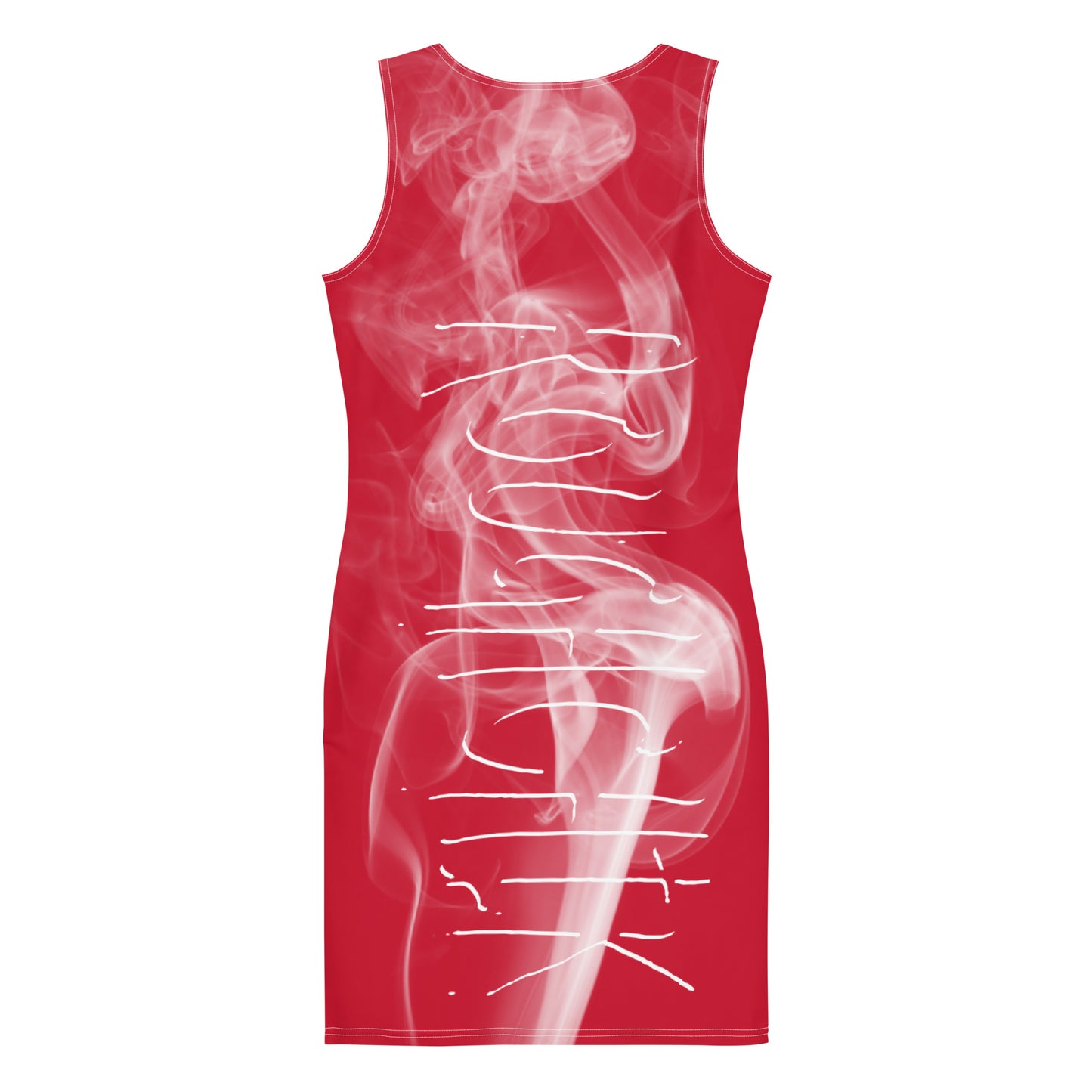 ALL SMOKE TOO! Fitted Dress - CANDY APPLE