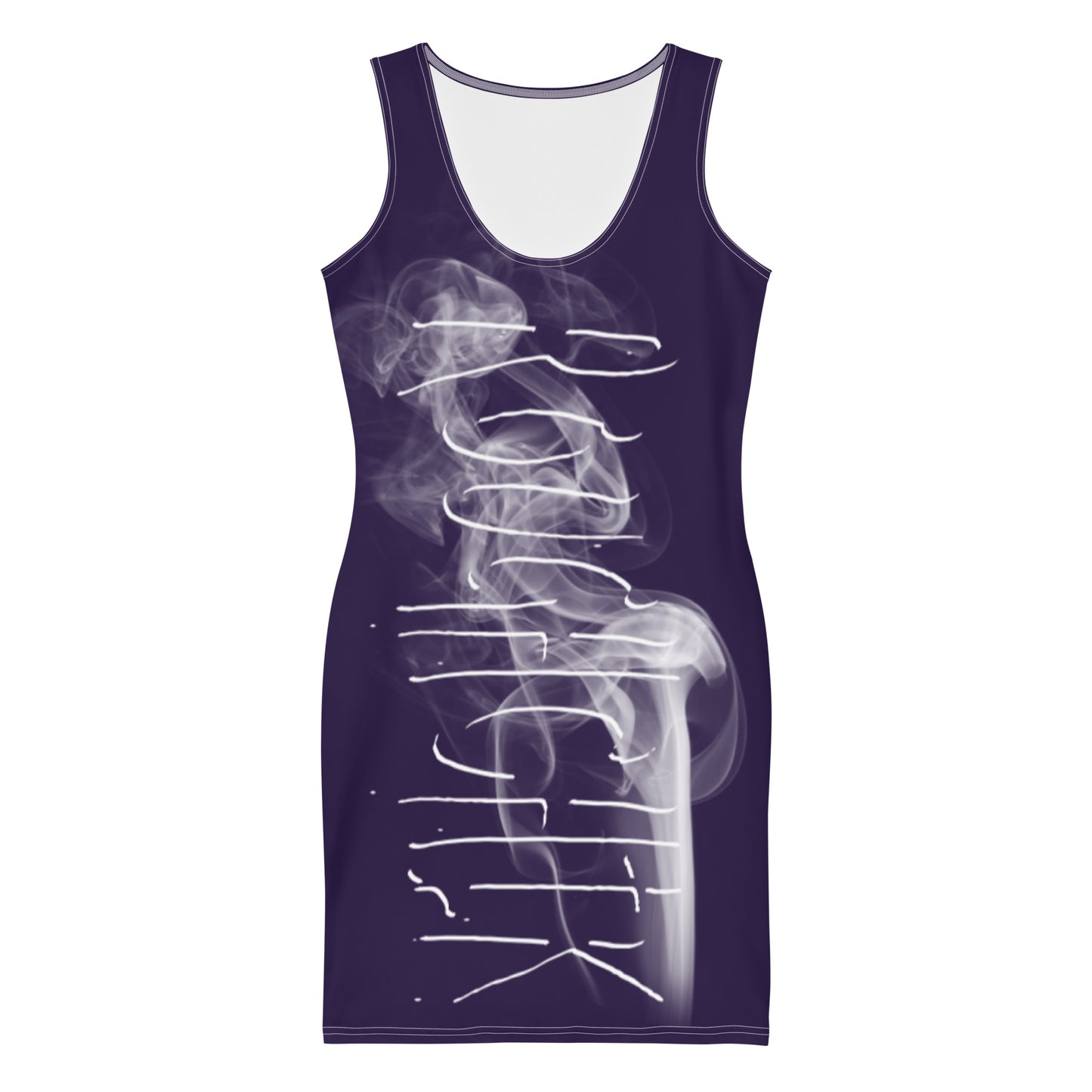 ALL SMOKE TOO! Fitted Dress - Eggplant