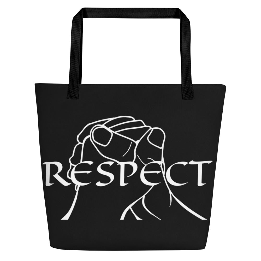 RESPECT by Marcus Gentry Beach Bag - Black