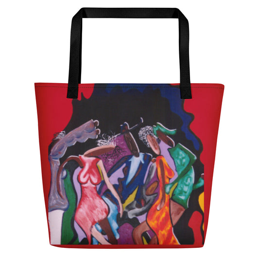 Luv Music Large Beach Bag