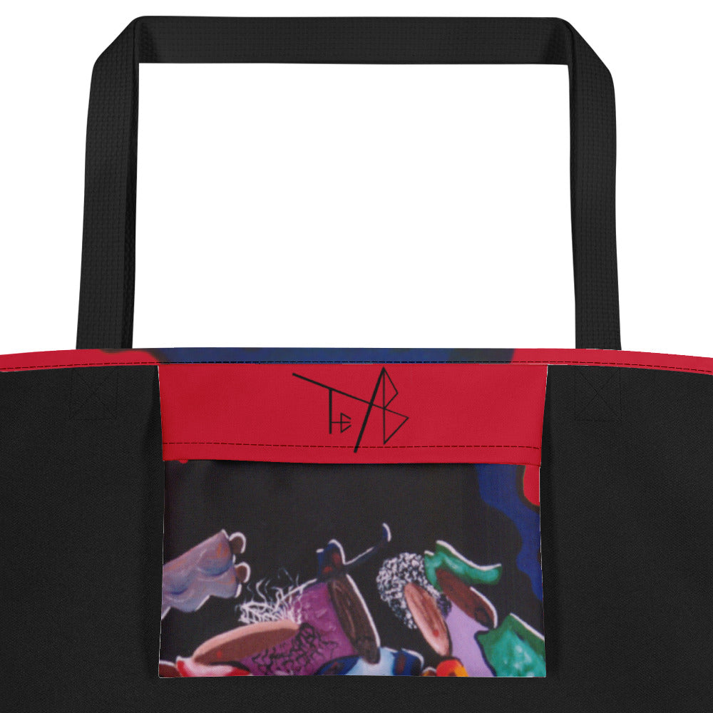 Luv Music Large Beach Bag