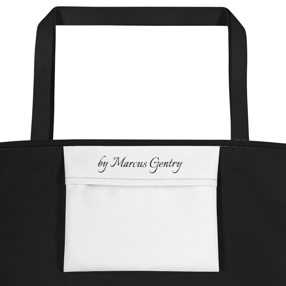 RESPECT by Marcus Gentry Beach Bag - Black