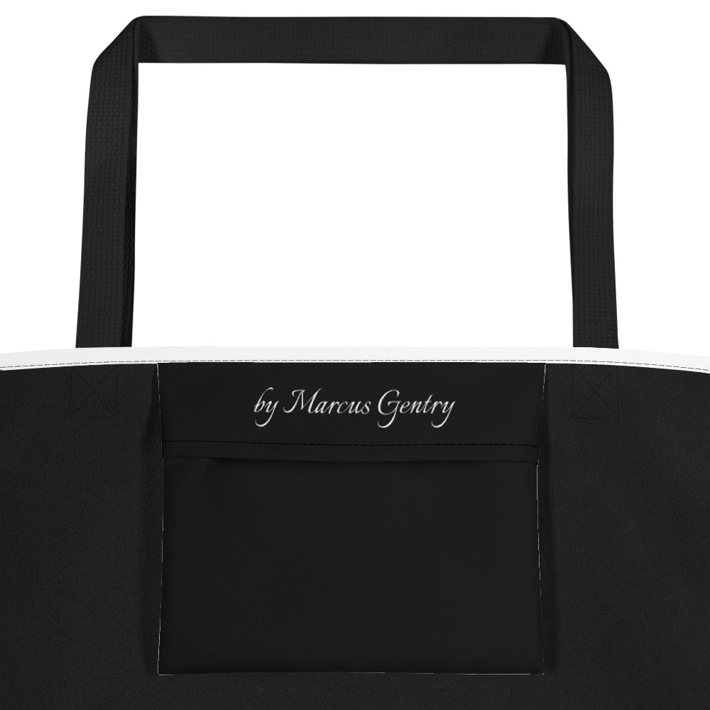 RESPECT by Marcus Gentry Beach Bag - White