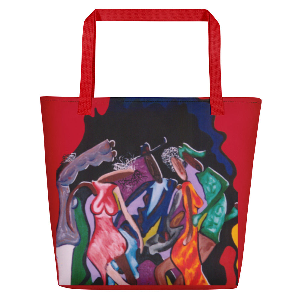 Luv Music Large Beach Bag