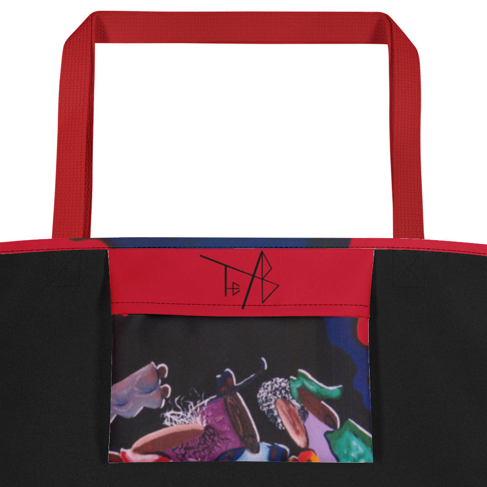 Luv Music Large Beach Bag