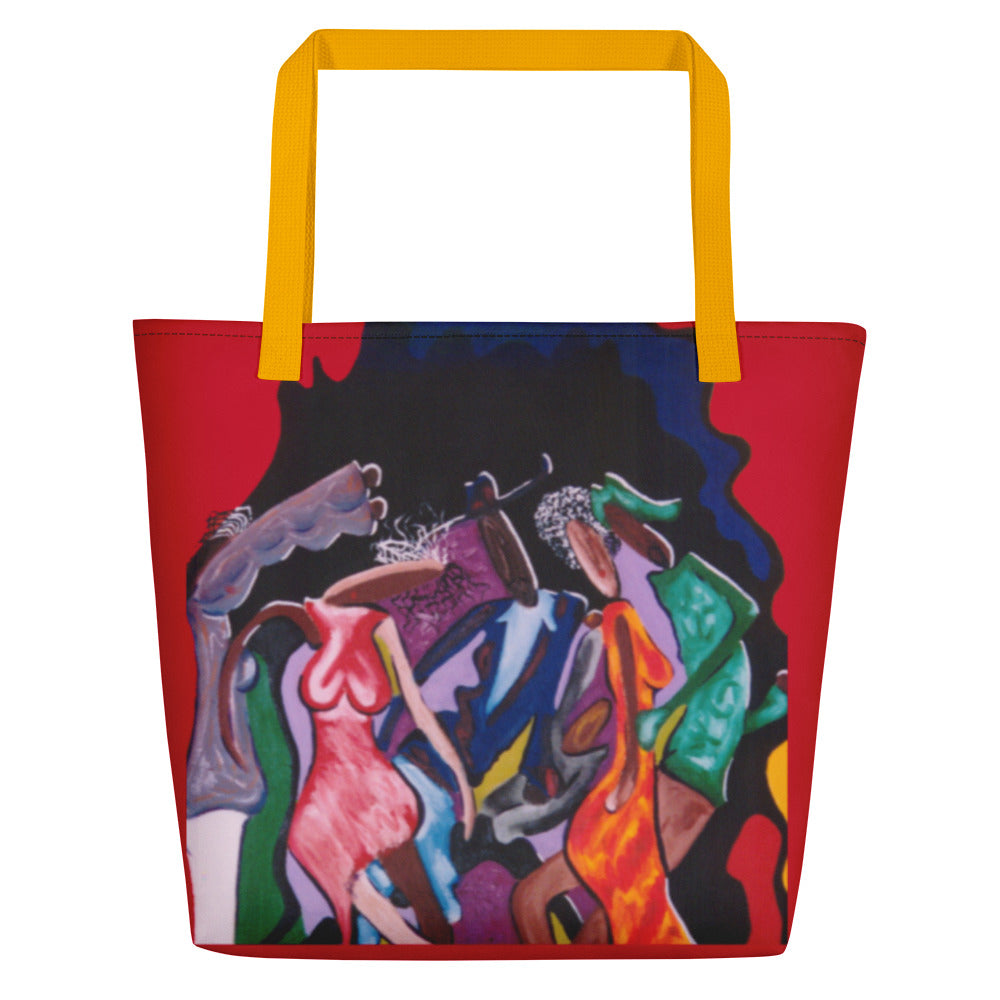 Luv Music Large Beach Bag