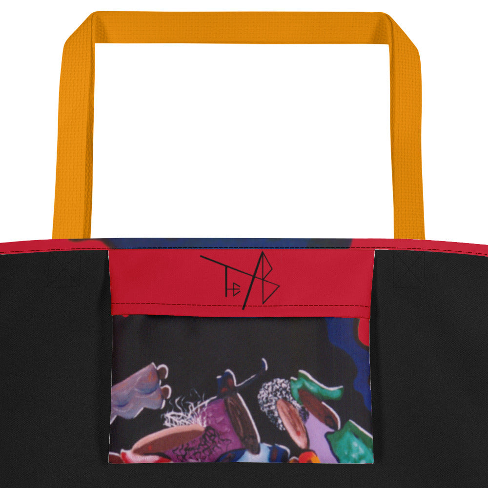 Luv Music Large Beach Bag