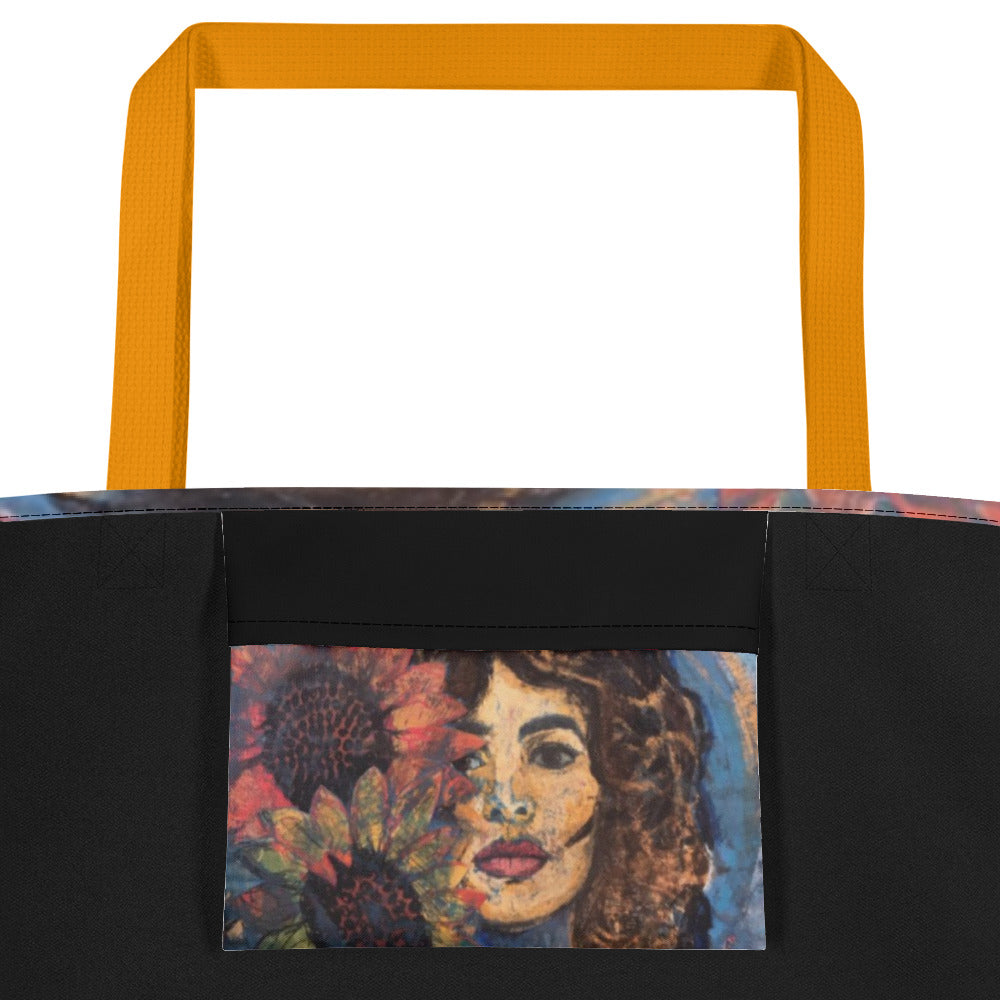 Asma Self Portrait 16x20 Beach Bag