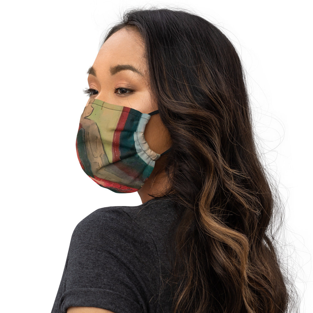 Stelle Seated Lady Premium face mask