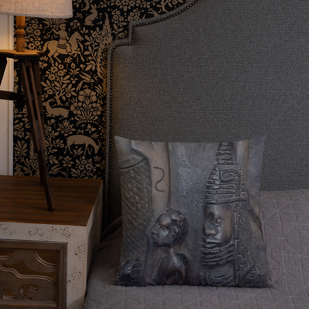 Stelle Wood Carving Premium Pillow