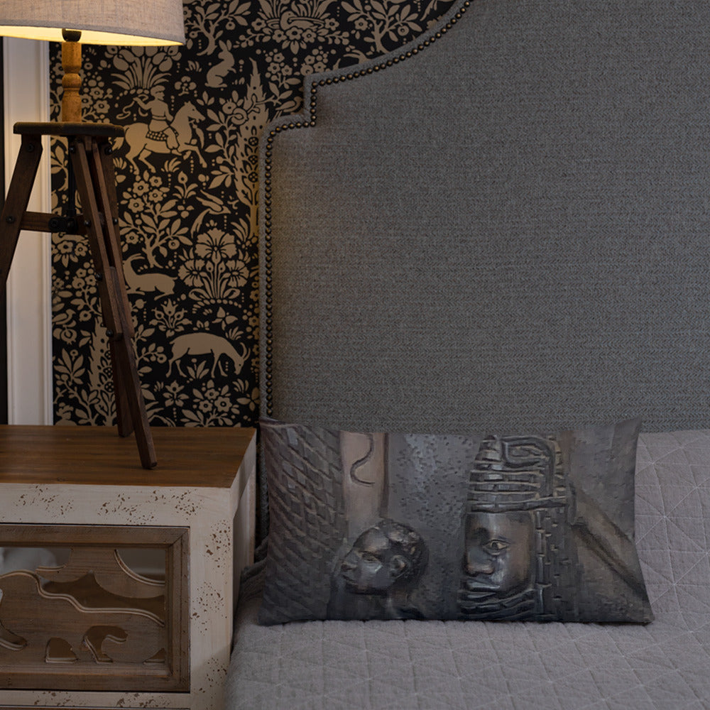 Stelle Wood Carving Premium Pillow