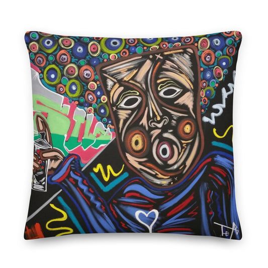 Grafitti Boy Premium Pillow