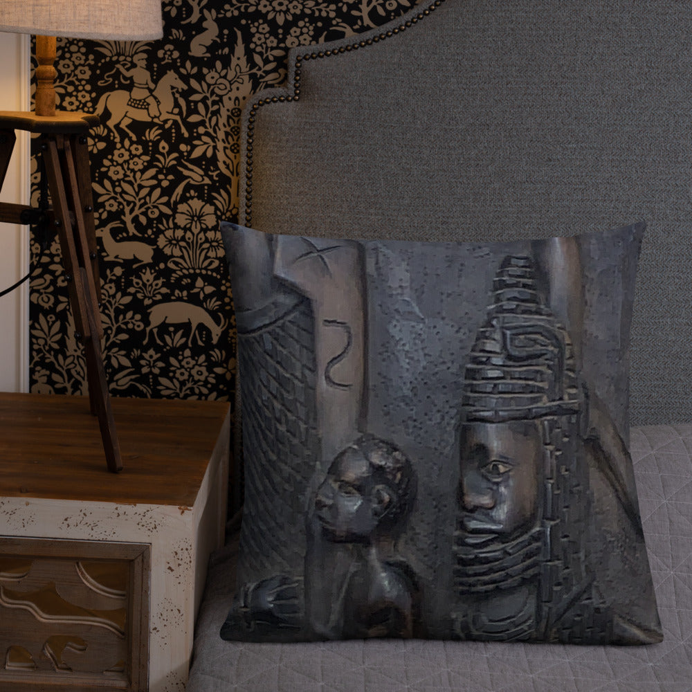 Stelle Wood Carving Premium Pillow