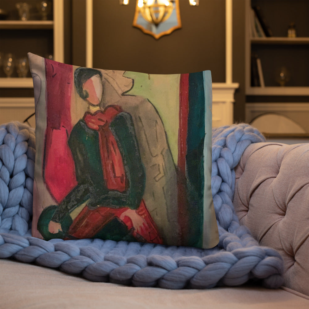 Stelle Seated Lady Premium Pillow
