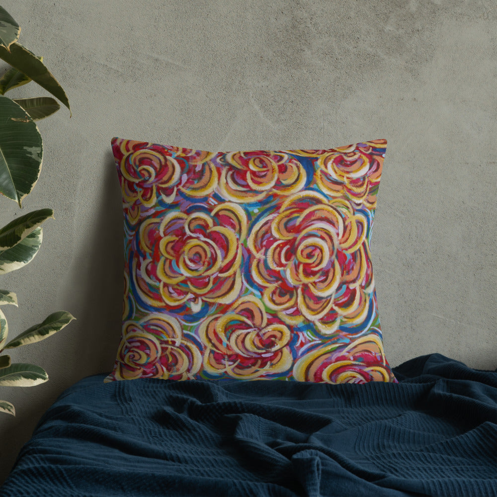 Garden of Flowers Premium Pillow